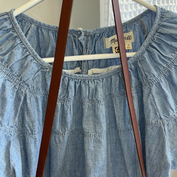 Madewell Denim/chambray top medium NWOT - Picture 7 of 10